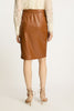 Peyton Skirt in Tobacco Vegan Leather