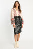 Peyton Skirt in Black Vegan Leather