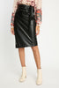 Peyton Skirt in Black Vegan Leather