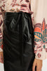 Peyton Skirt in Black Vegan Leather