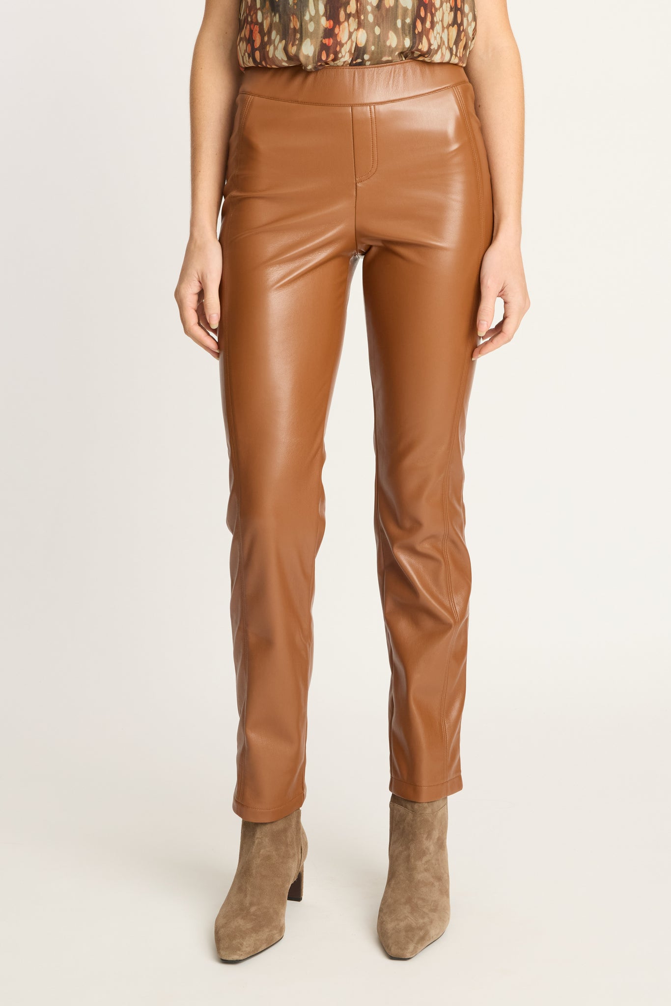 Santi Pant in Tobacco Vegan Leather