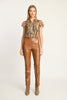Santi Pant in Tobacco Vegan Leather