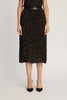 Mia Skirt in Black Flocked Dot