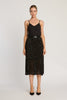 Mia Skirt in Black Flocked Dot