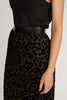 Mia Skirt in Black Flocked Dot