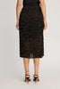 Mia Skirt in Black Flocked Dot