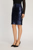 Tillie Skirt in Navy Sequin