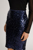Tillie Skirt in Navy Sequin