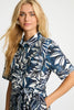 Marilyn Romper in Woodblock Palm