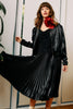 Mia Skirt in Black Shiny Woven