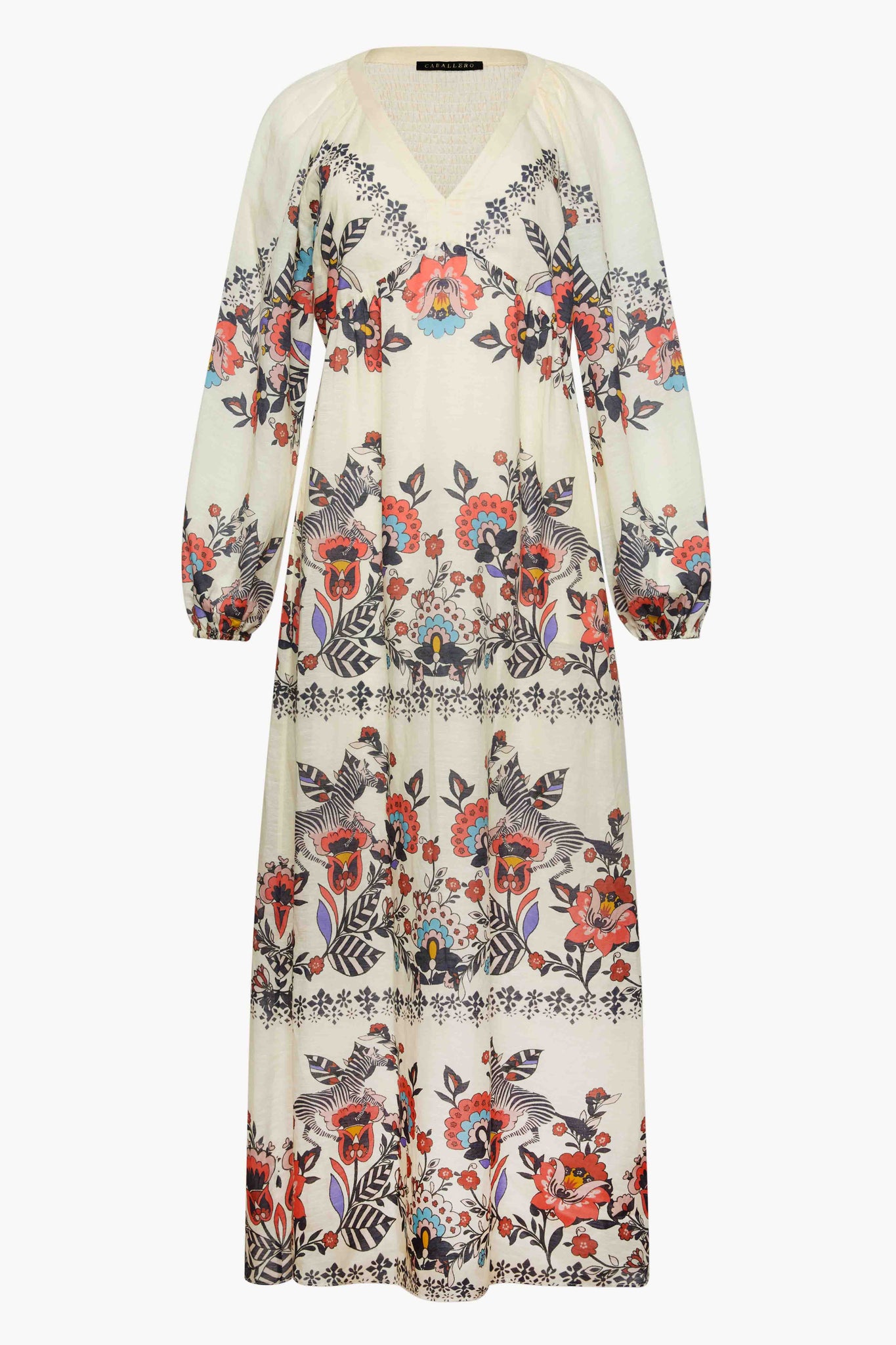 Mindy Dress in Zebra Leaf