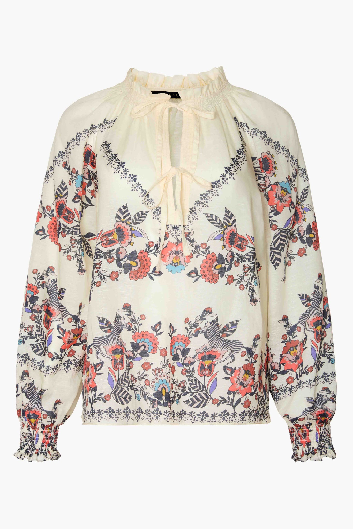 Vickie Top in Zebra Leaf