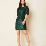 Vittoria Emerald Sequin Dress FINAL SALE