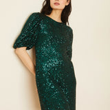 Vittoria Emerald Sequin Dress FINAL SALE