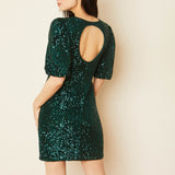 Vittoria Emerald Sequin Dress FINAL SALE