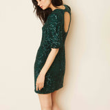 Vittoria Emerald Sequin Dress FINAL SALE