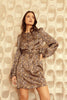 Dazie Cheetah Splatter Dress FINAL SALE