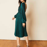 Beatrice Emerald Lurex Dress FINAL SALE