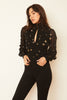 Joella Starry Night Jacquard Top