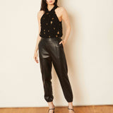 Danica Black Vegan Leather Pant FINAL SALE