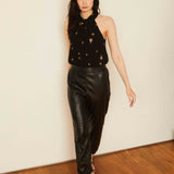 Danica Black Vegan Leather Pant FINAL SALE