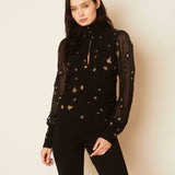 Joella Starry Night Jacquard Top FINAL SALE