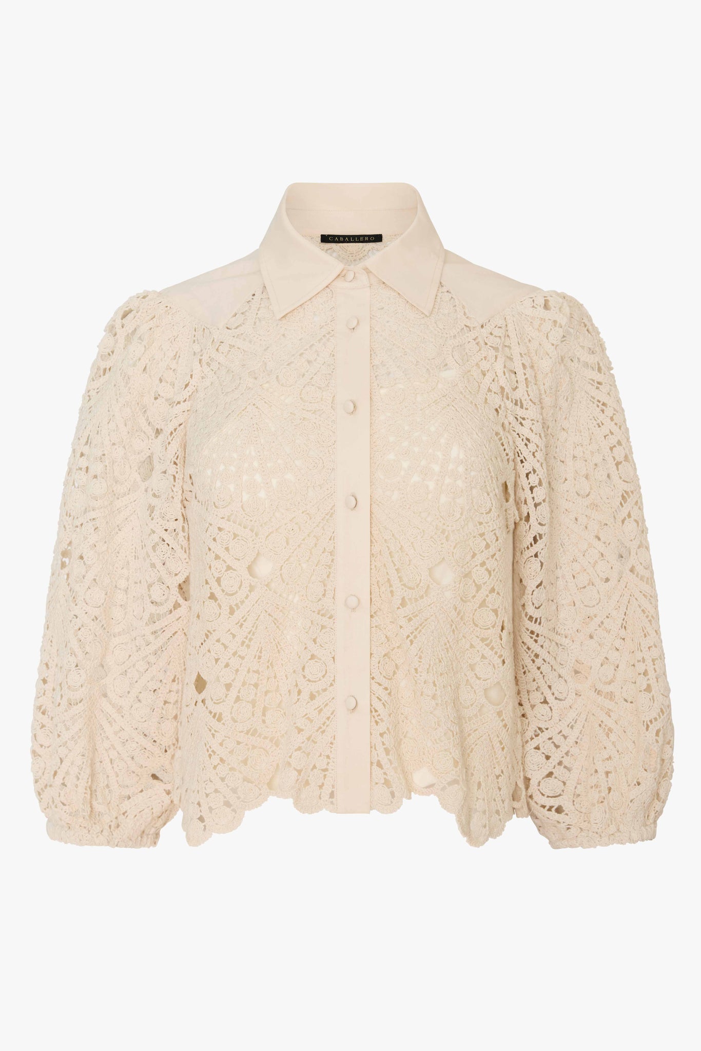 Juliette Top in Natural Lace