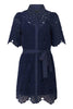 Eloise Dress in Navy Lace