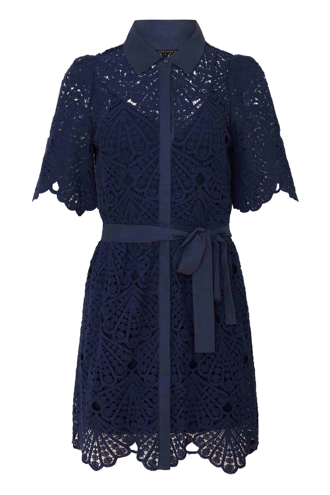 Eloise Dress in Navy Lace