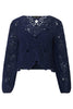Jayde Top in Navy Lace