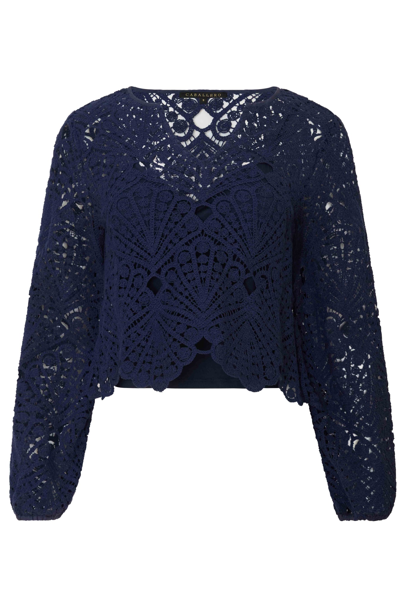 Jayde Top in Navy Lace