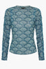 Nessa Teal Ginko Breeze Top