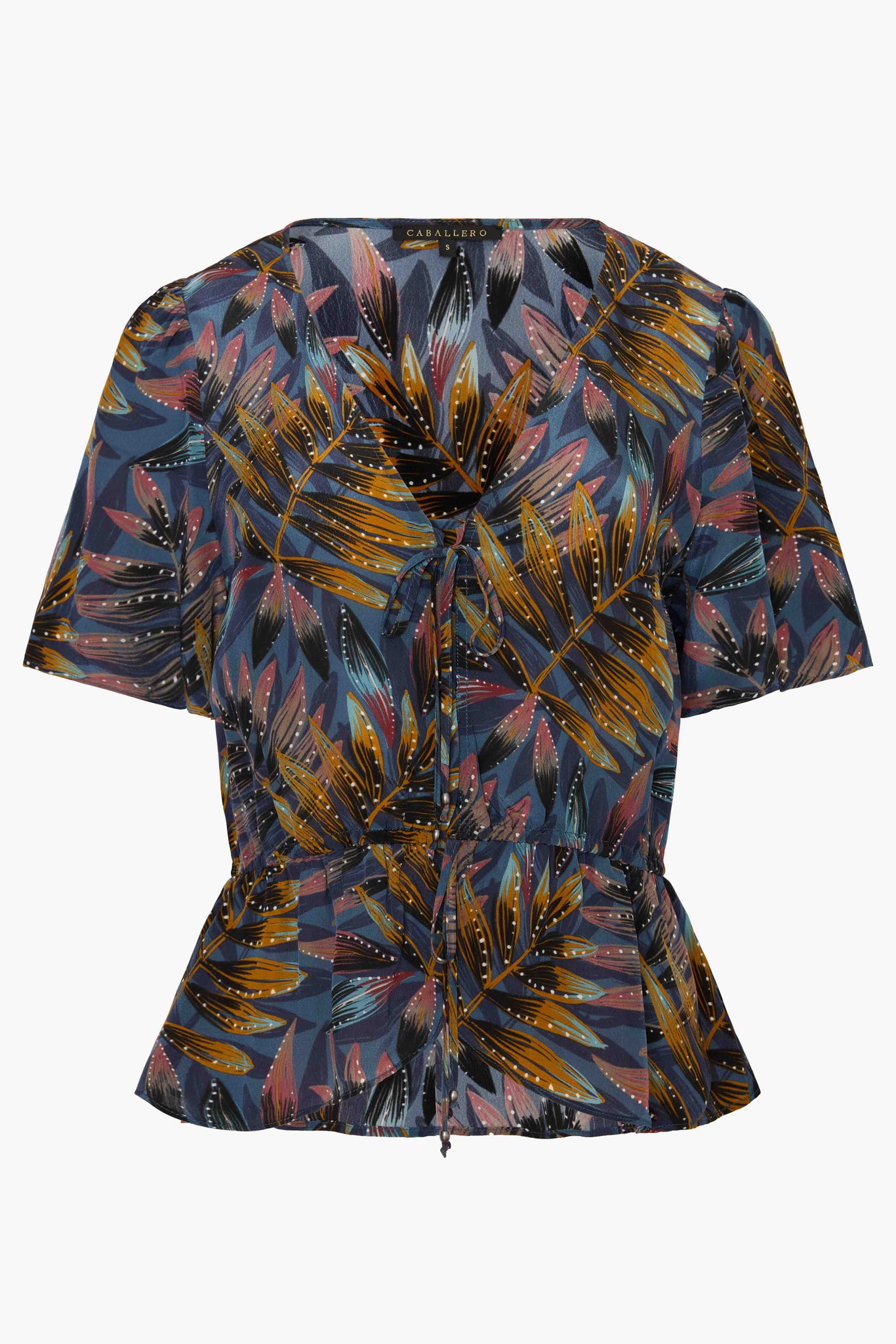 Rhea Top in Midnight Palm