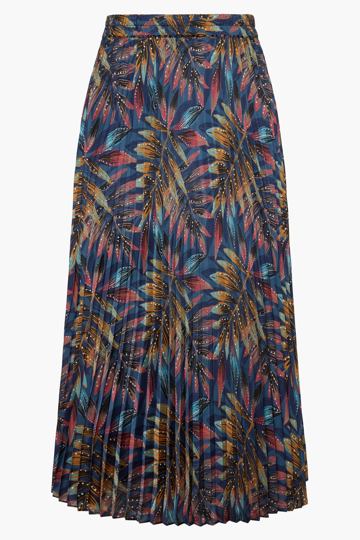 Mia Skirt in Midnight Palm