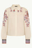 Audrey Woodblock Bloom Top