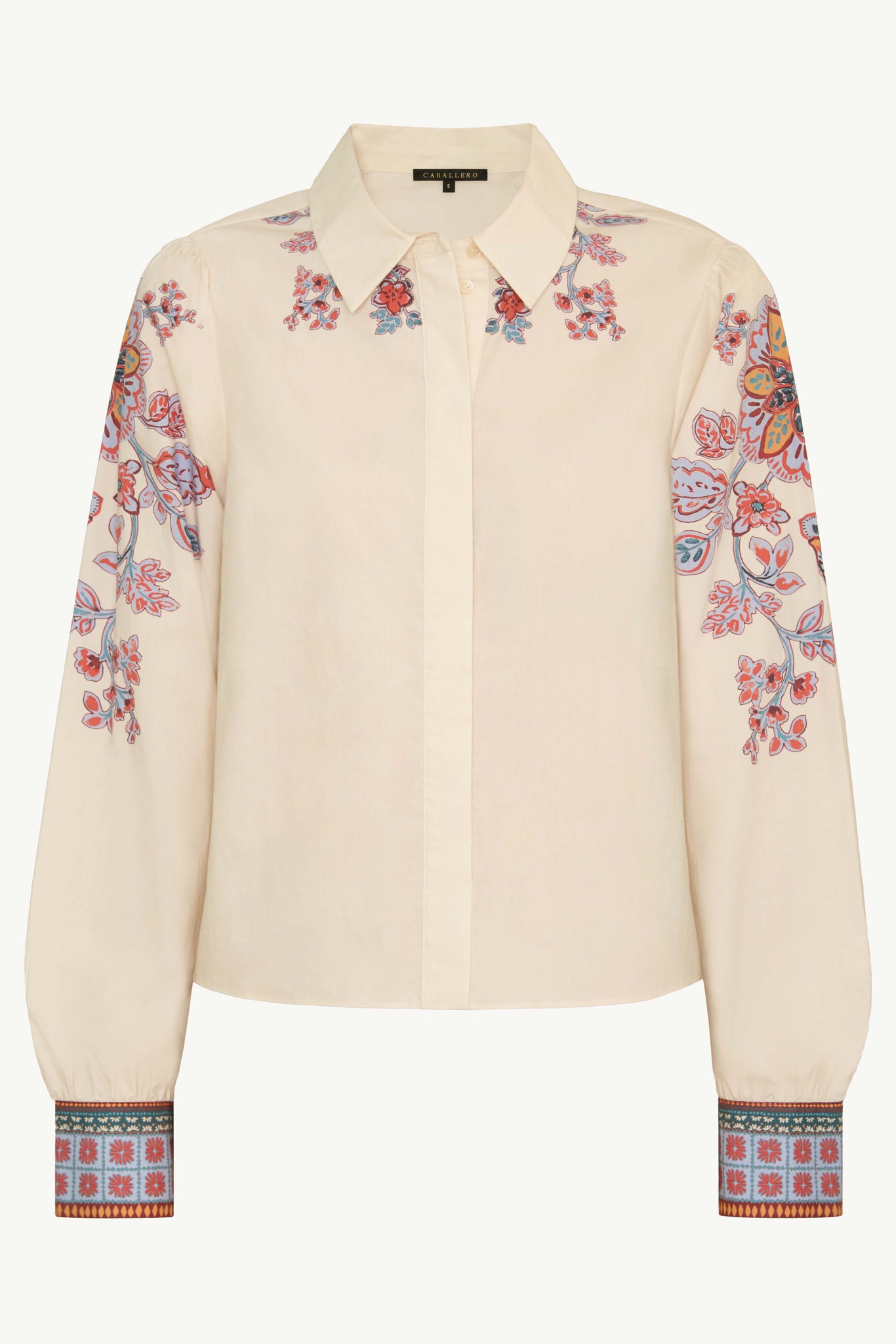 Audrey Woodblock Bloom Top