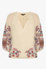 Zara Woodblock Bloom Top