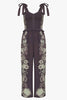 Rose Graphite Protea Paisley Jumpsuit