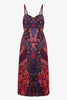 Donna Dress in Patchwork Pansy