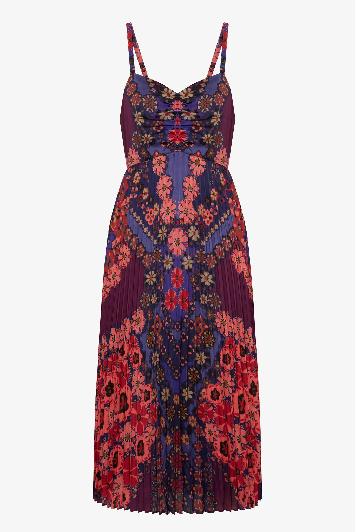 Donna Dress in Patchwork Pansy