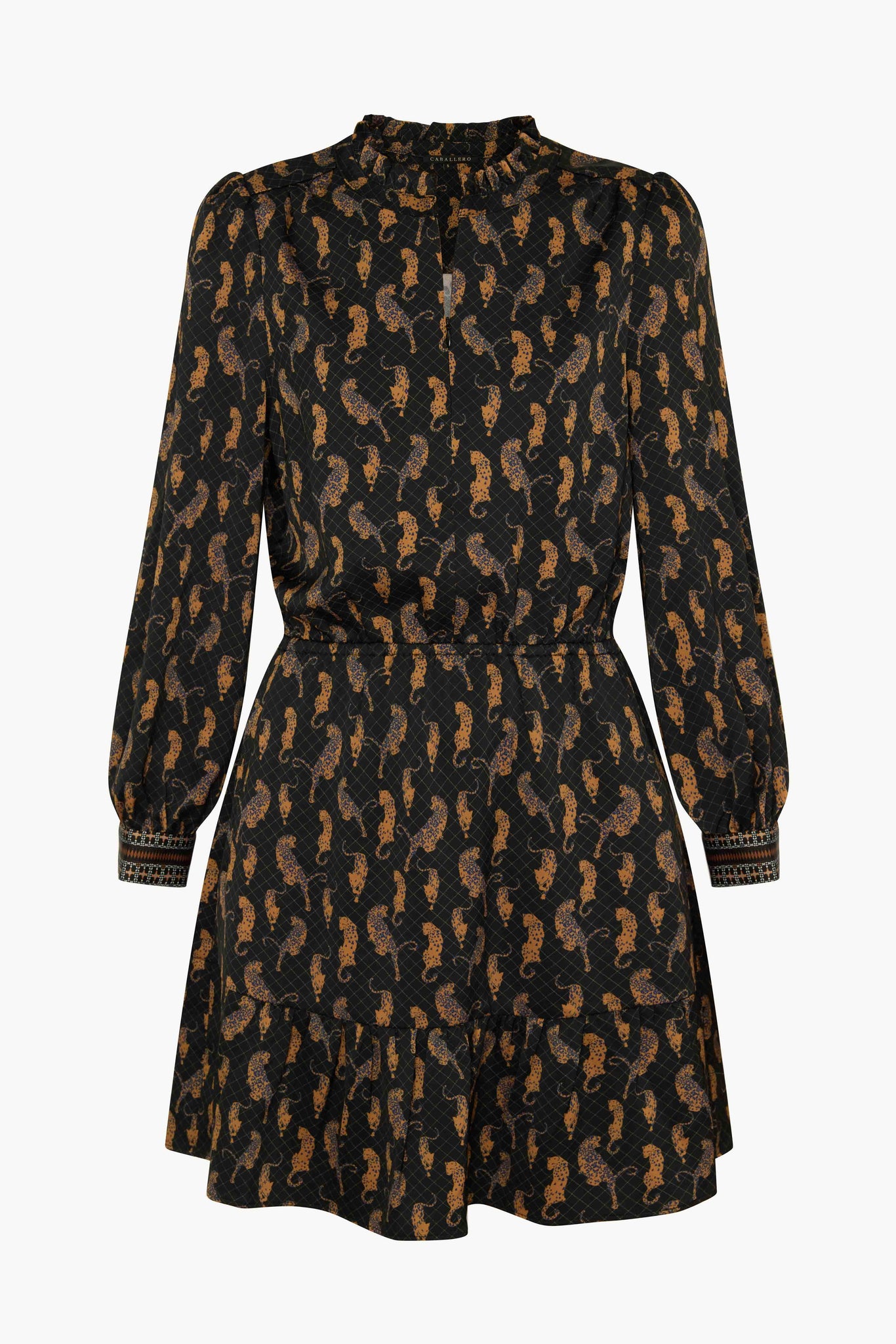 Clemie Dress in Stamped Leopard