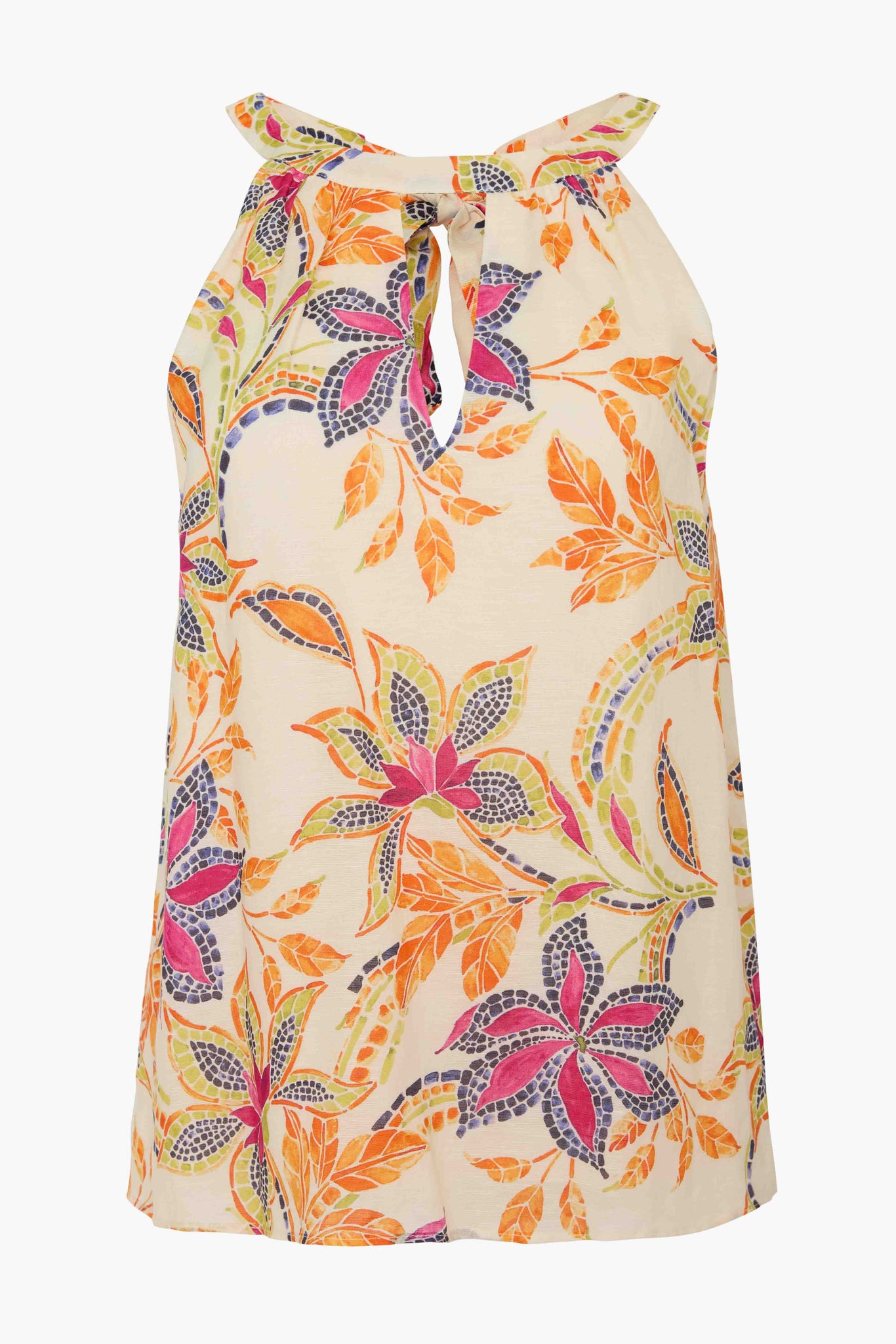 Adele Top in Stitched Flower