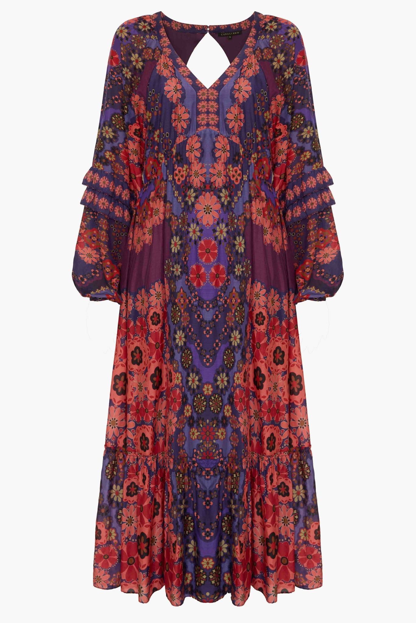 Bijou Dress in Patchwork Pansy