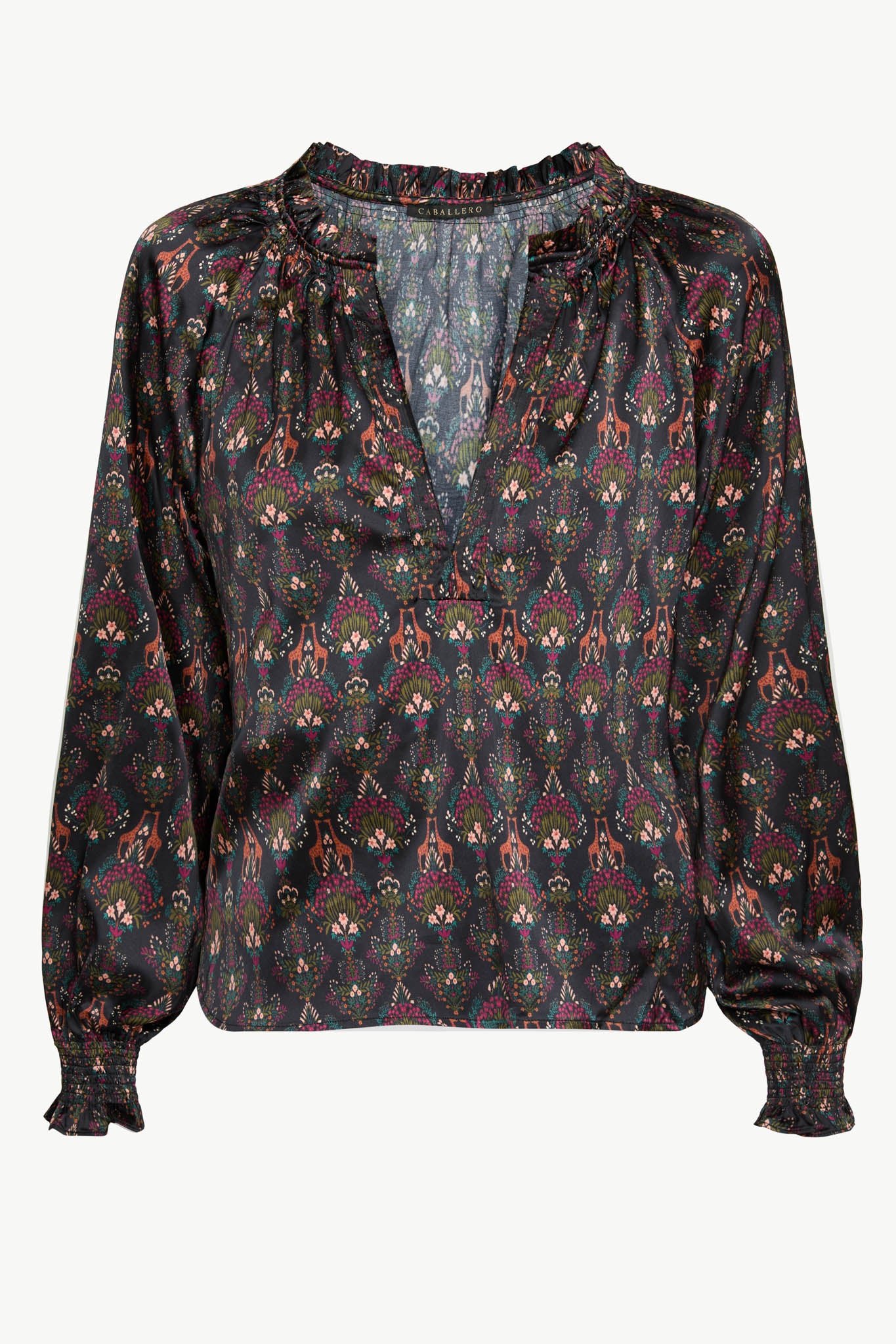 Vickie Top in Giraffe Bouquet