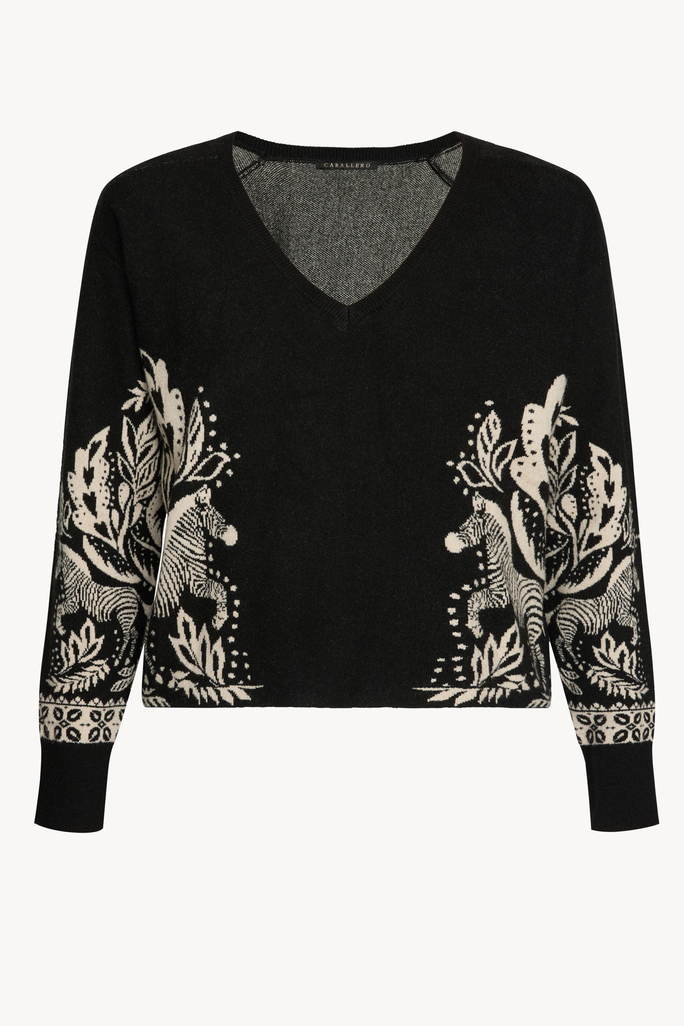 Krista Sweater in Zebra Fern