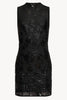Rayne Dress in Black Sequin Lace