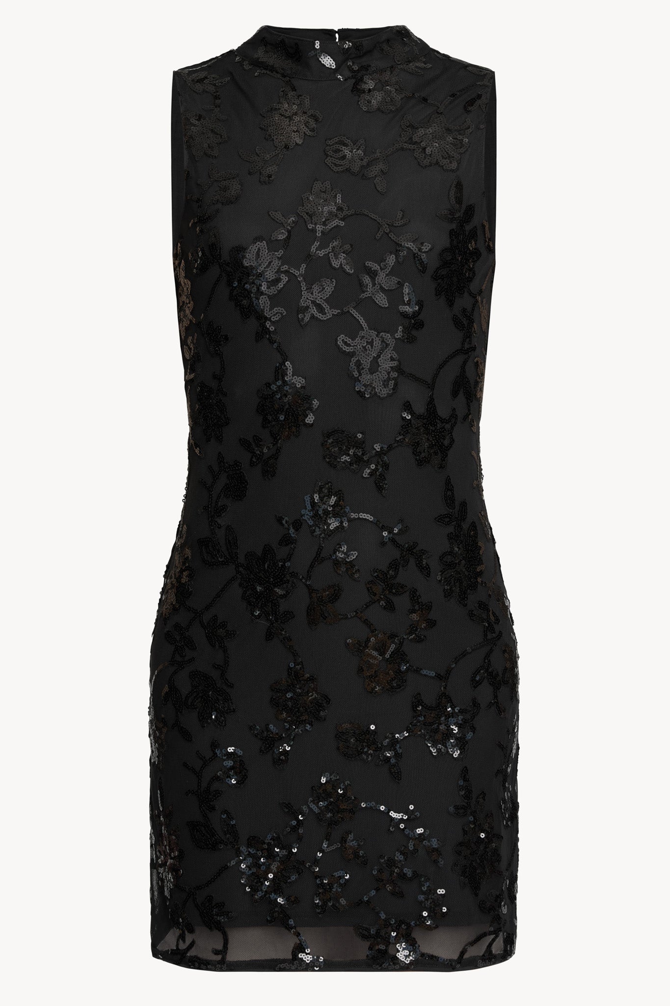 Rayne Dress in Black Sequin Lace