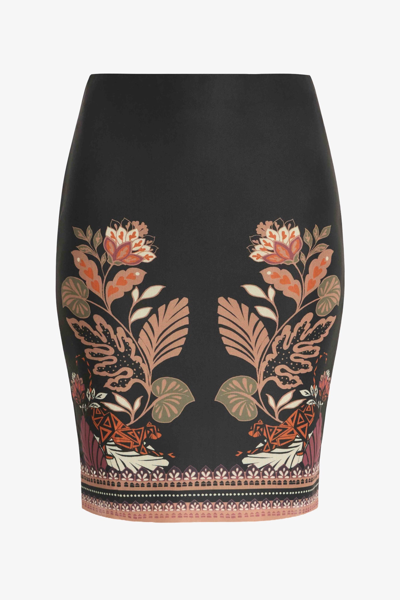 Reed Skirt in Crouching Cheetah Black