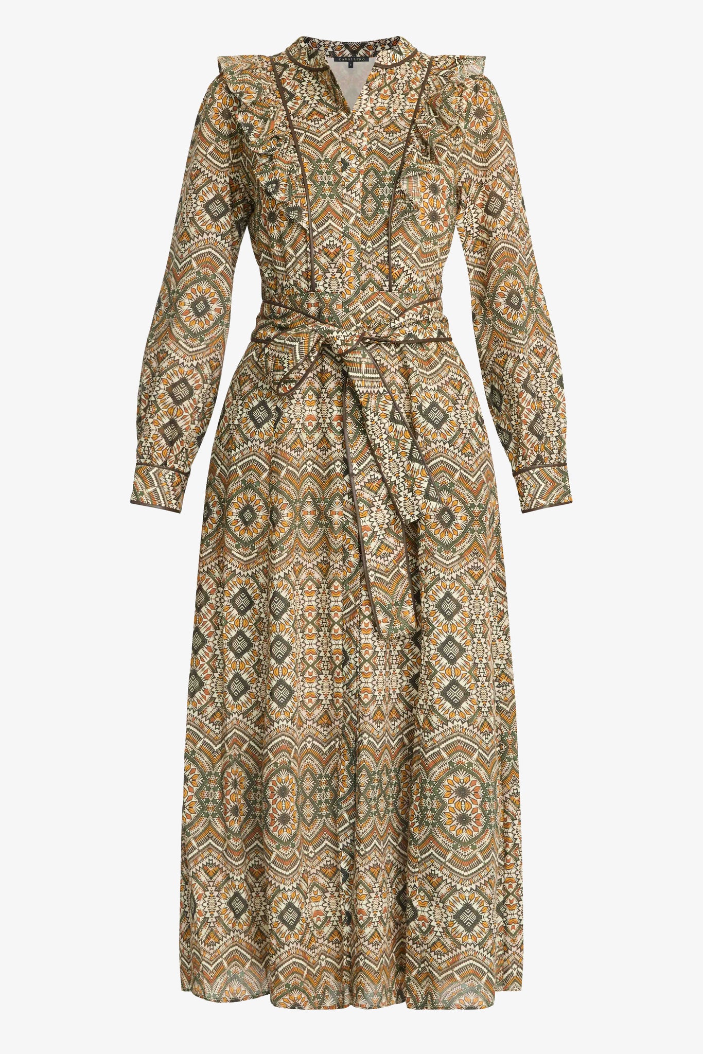 Faye Dress in Tribal Geo