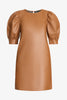 Lali Dress in Tobacco Vegan Leather